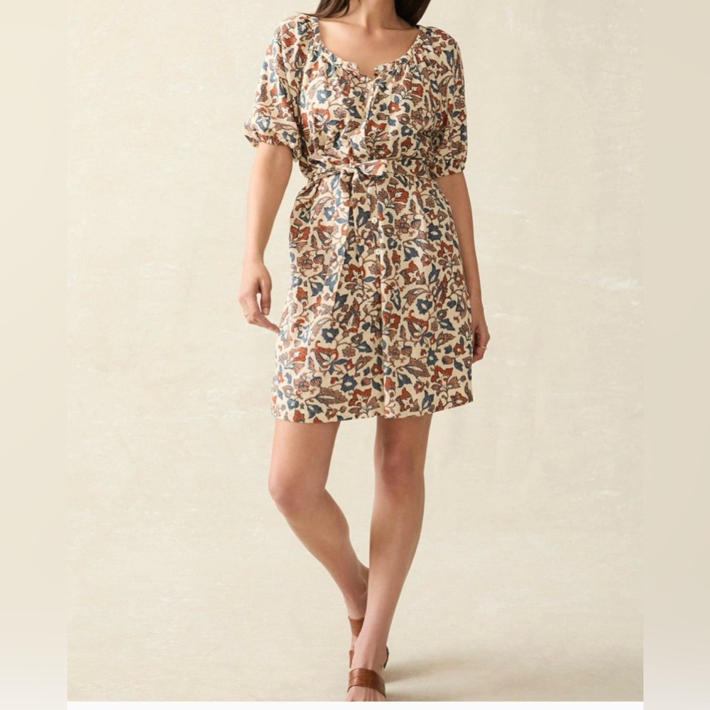 NWT Faherty Carmel Mini Dress Size L